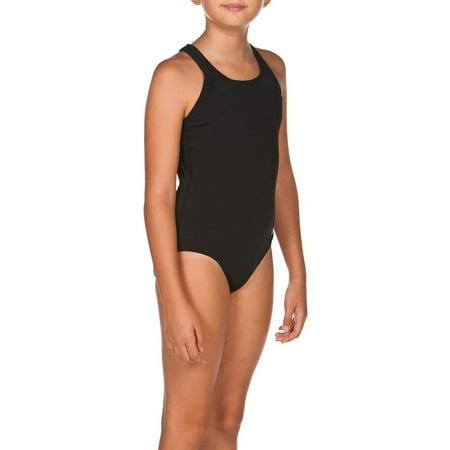 Arena Girls Madison Athletic Thick Strap Racer Back Onepiece Swimsuit 